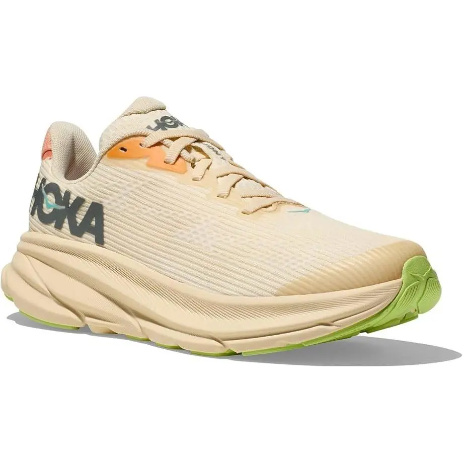 Hoka Clifton 9 Road Running Training Sneakers Vanilla Astral Mesh Men`s Size 7 D - Vanilla / Astral
