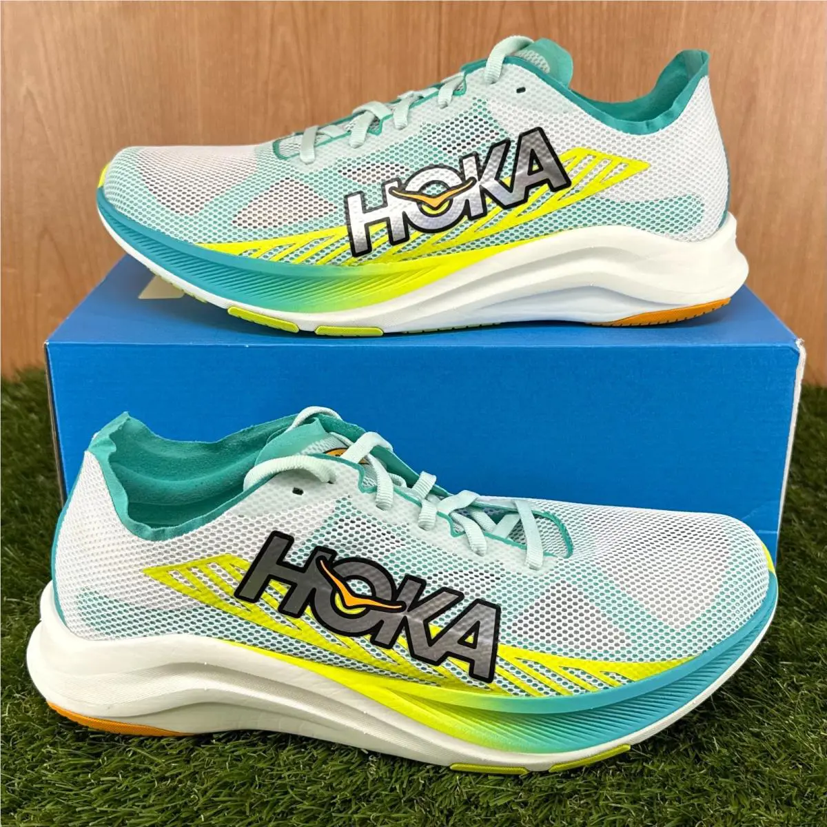 Hoka Cielo Road White Ceramic Running Shoes 1143490-WCRM Men`s Size 8.5