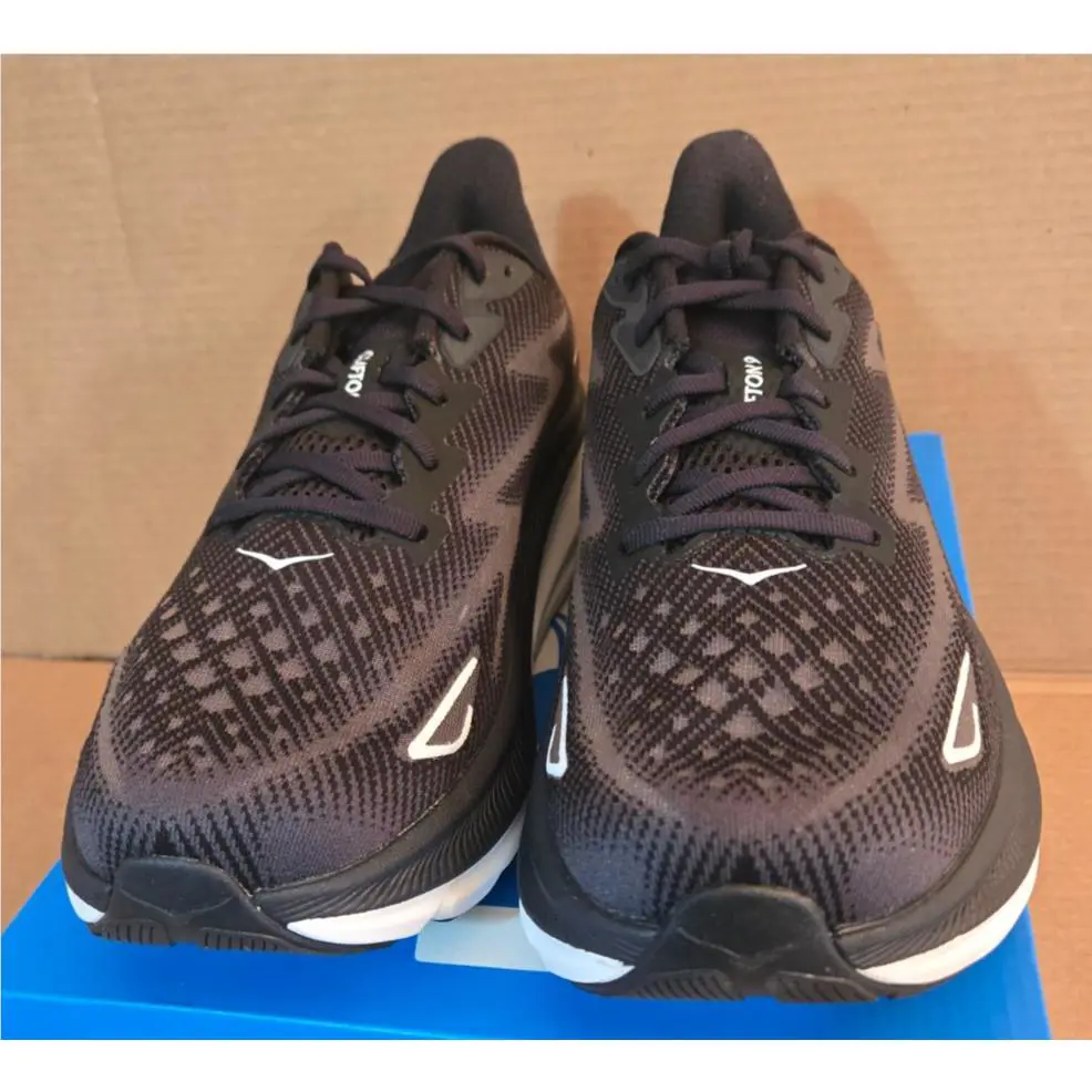 Hoka shoes - Clifton 9 - Clifton - 1127895-BWHT-11 - Black/White (UPC: 196565172495) 0