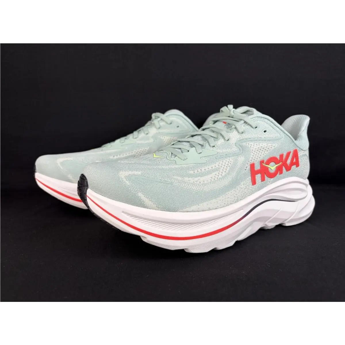 Hoka shoes - Hoka Clifton 10 - Clifton - 1162032 SGNN - Sage Neon Flame 2