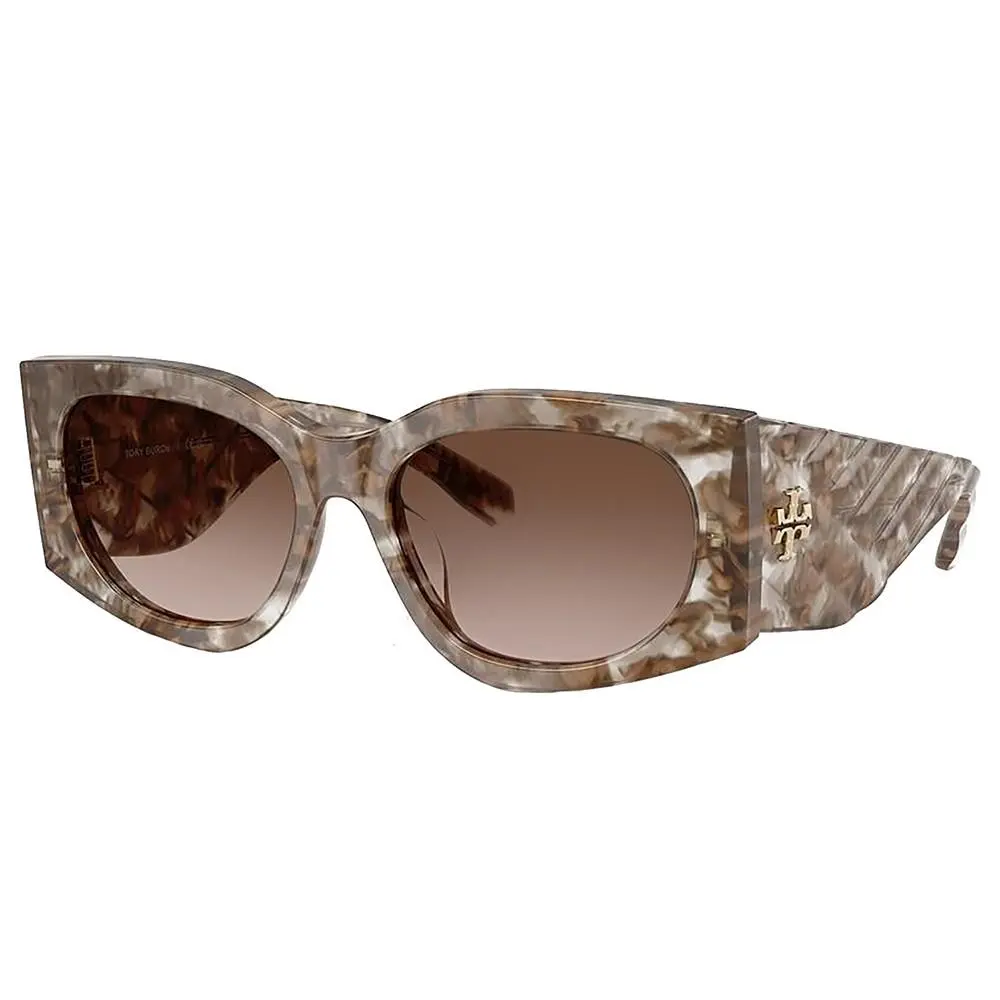 Tory Burch TY 7221U 202613 Clear/brown Tortoise Plastic Sunglasses Brown