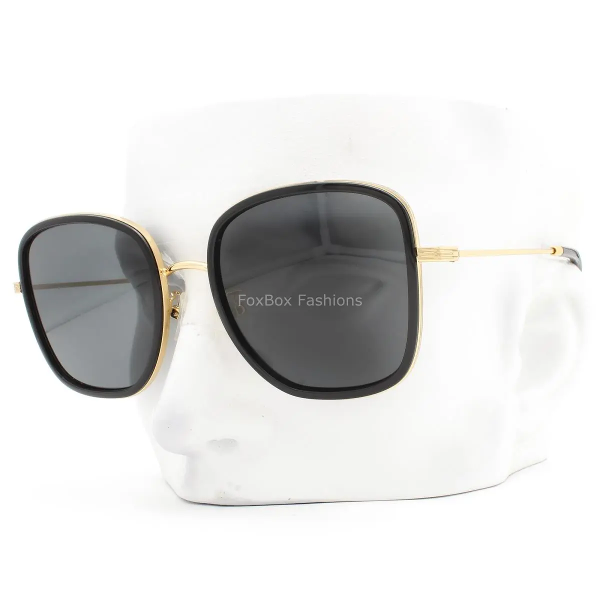 Tory Burch Sunglasses Polished Black on Gold TY 6101 336687 with Case
