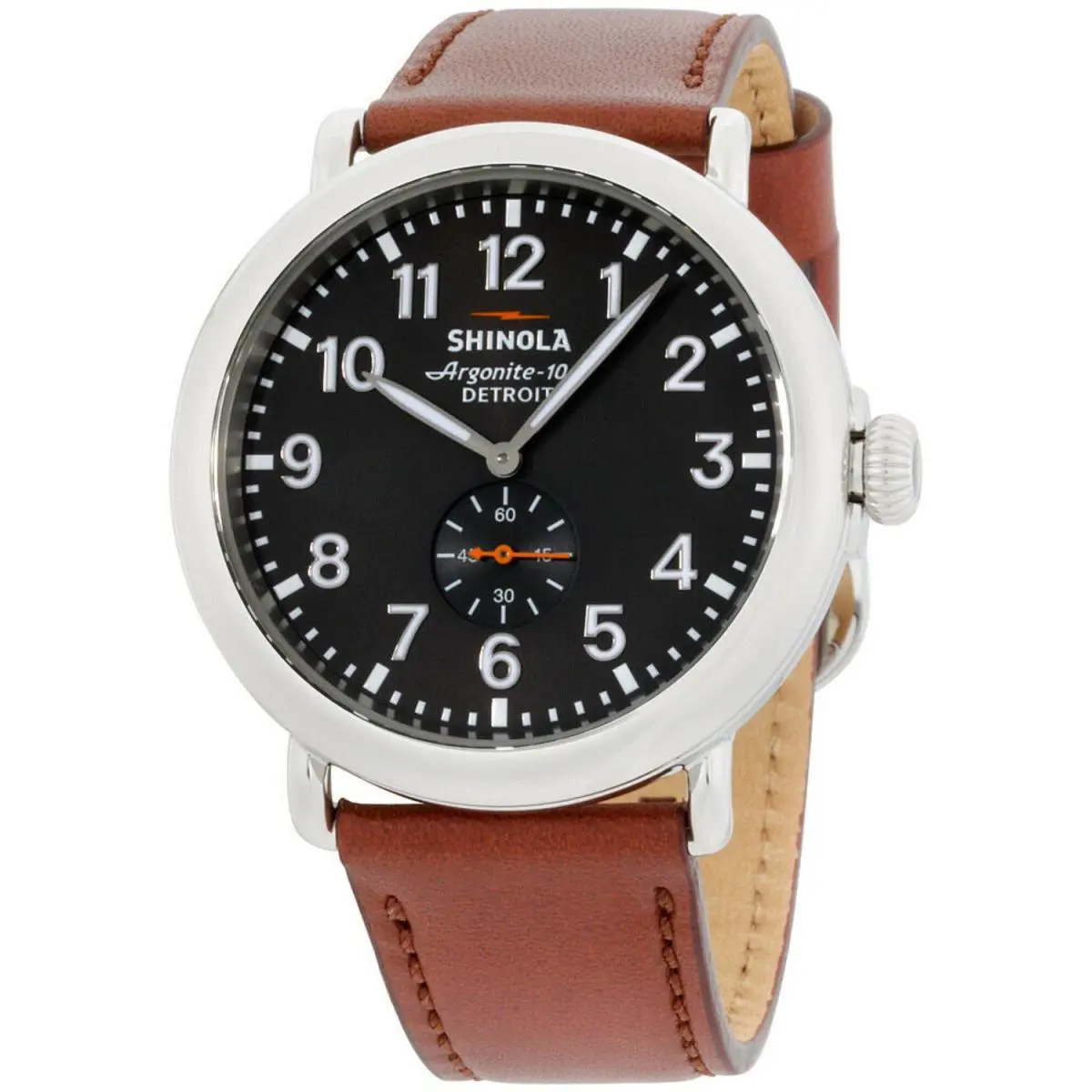 Shinola S0120018330 Runwell 47mm Men`s Watch Argonite Swiss-quartz Movement
