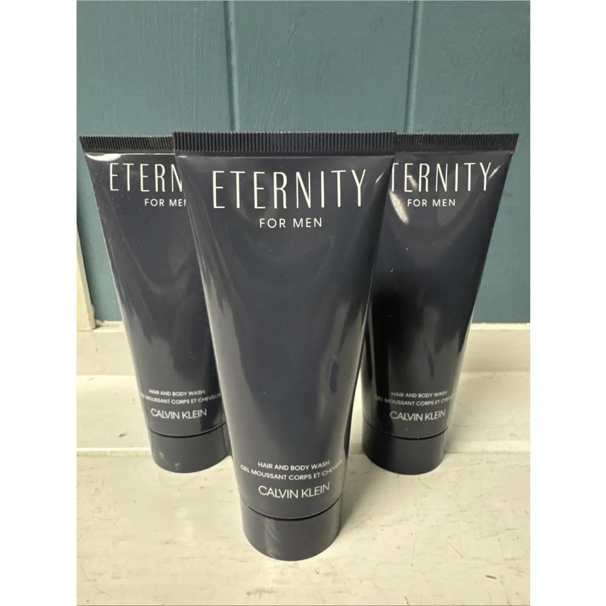 3 x Eternity For Men by Calvin Klein Eternity Hair Body Wash Shower Gel 3.3 oz