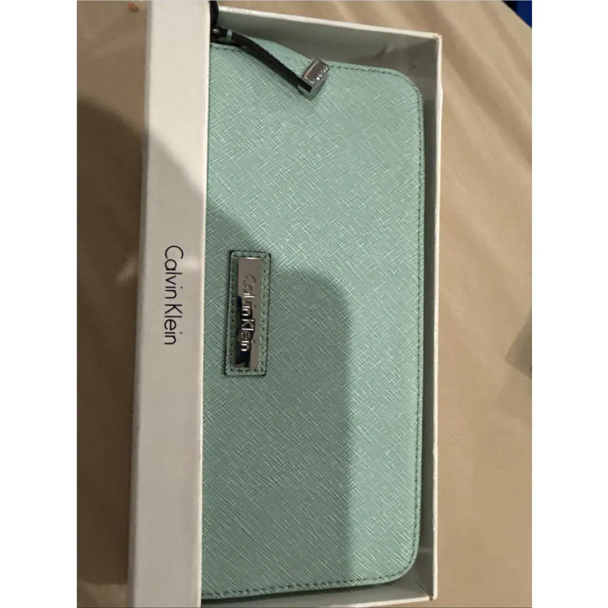 Calvin Klein Limited Collection Leather Longfold Flap Wallet Mint Box