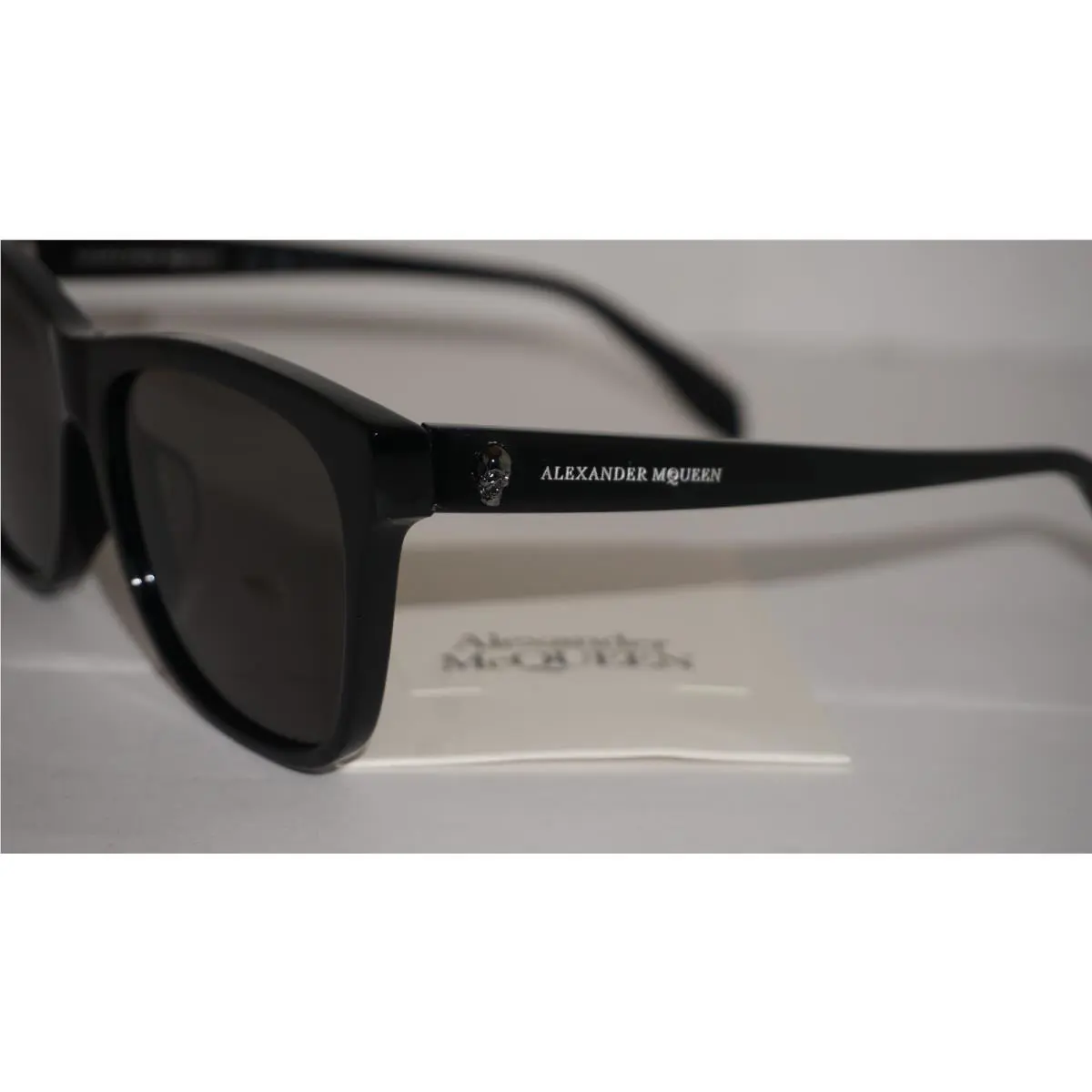 Alexander Mcqueen Sunglasses Black Grey AM0158SA 001 58 17 155