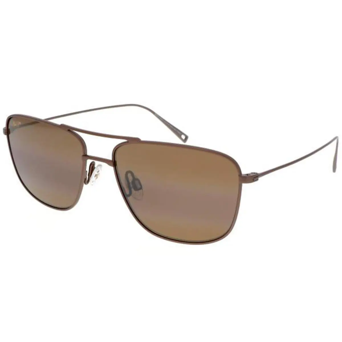 Maui Jim Mikioi Polarized Men`s Satin Sepia Titanium Navigator H887-01 Japan