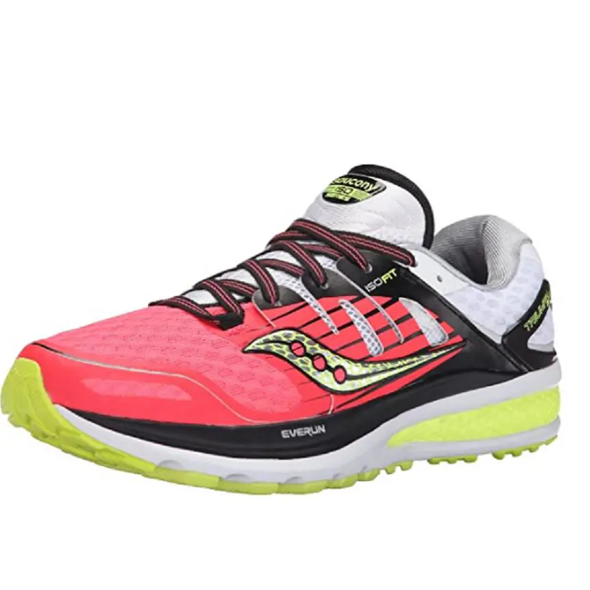 Saucony Womens Triumph ISO2 Running Shoes Coral/silver S10290-3 - Coral/Silver