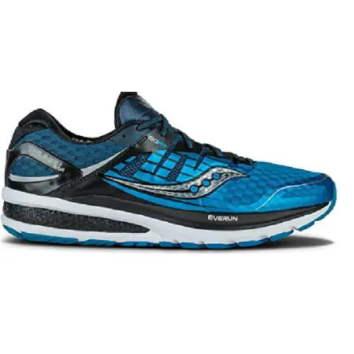 Saucony Mens Triumph ISO2 Running Shoes Blue/black/silver S20290-4 - Black