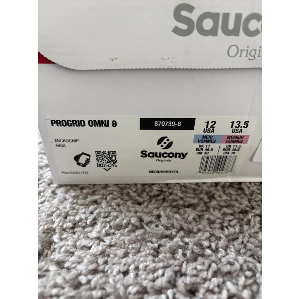 Saucony shoes - Saucony Progrid Omni 9 - Progrid Omni - S70739-8 - Gray 1