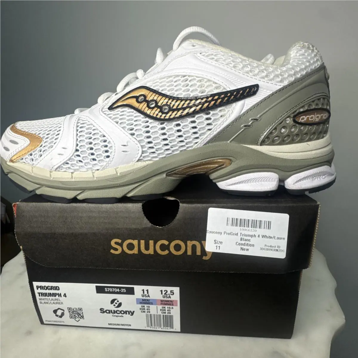 Saucony shoes - Saucony ProGrid Triumph 4 - ProGrid Triumph - S70704-25 - White (UPC: 0195021655411) 19