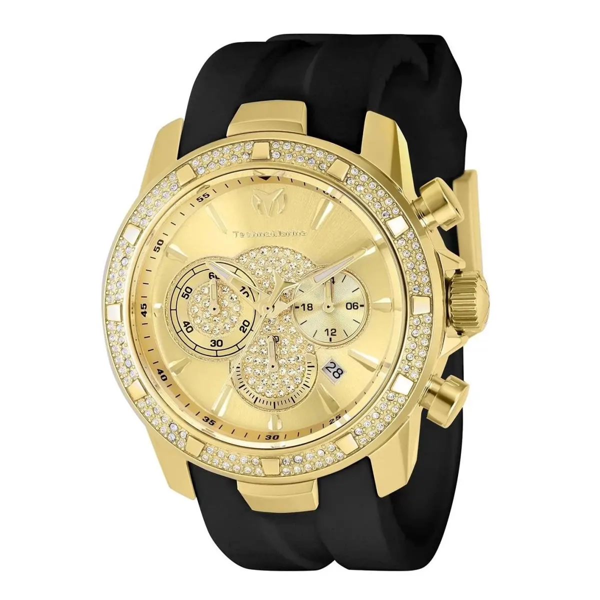 Technomarine Men`s TM-621012 UF6 Quartz 3 Hand Gold Dial Watch by TechnoMarine