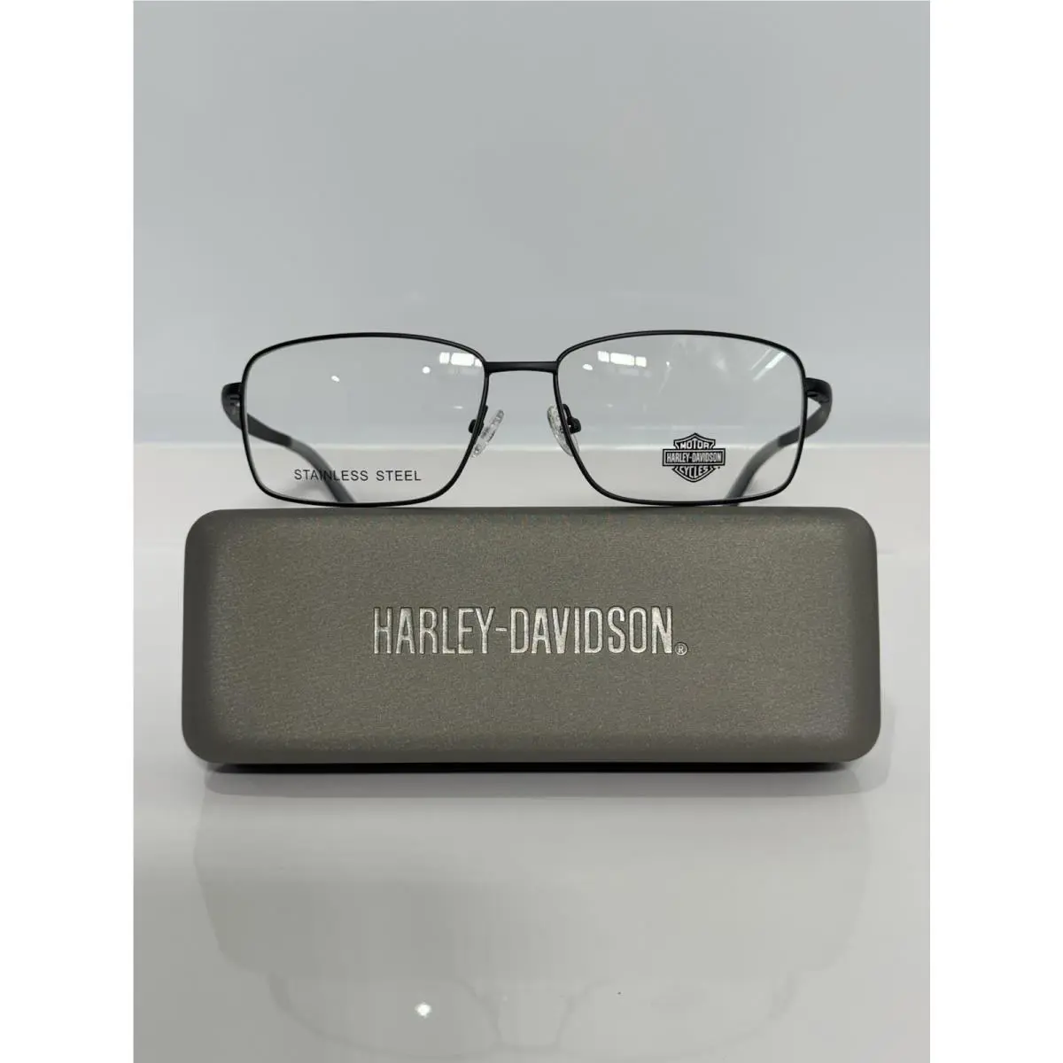 Harley Davidson HD50100 002 Black Metal Eyeglasses 59mm