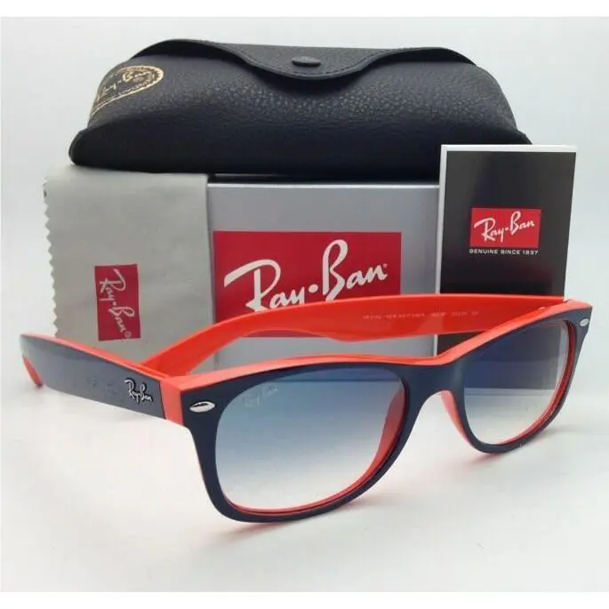 Ray-ban Sunglasses RB 2132 Wayfarer 789/3F 55-18 Blue on Orange W/blue Fade