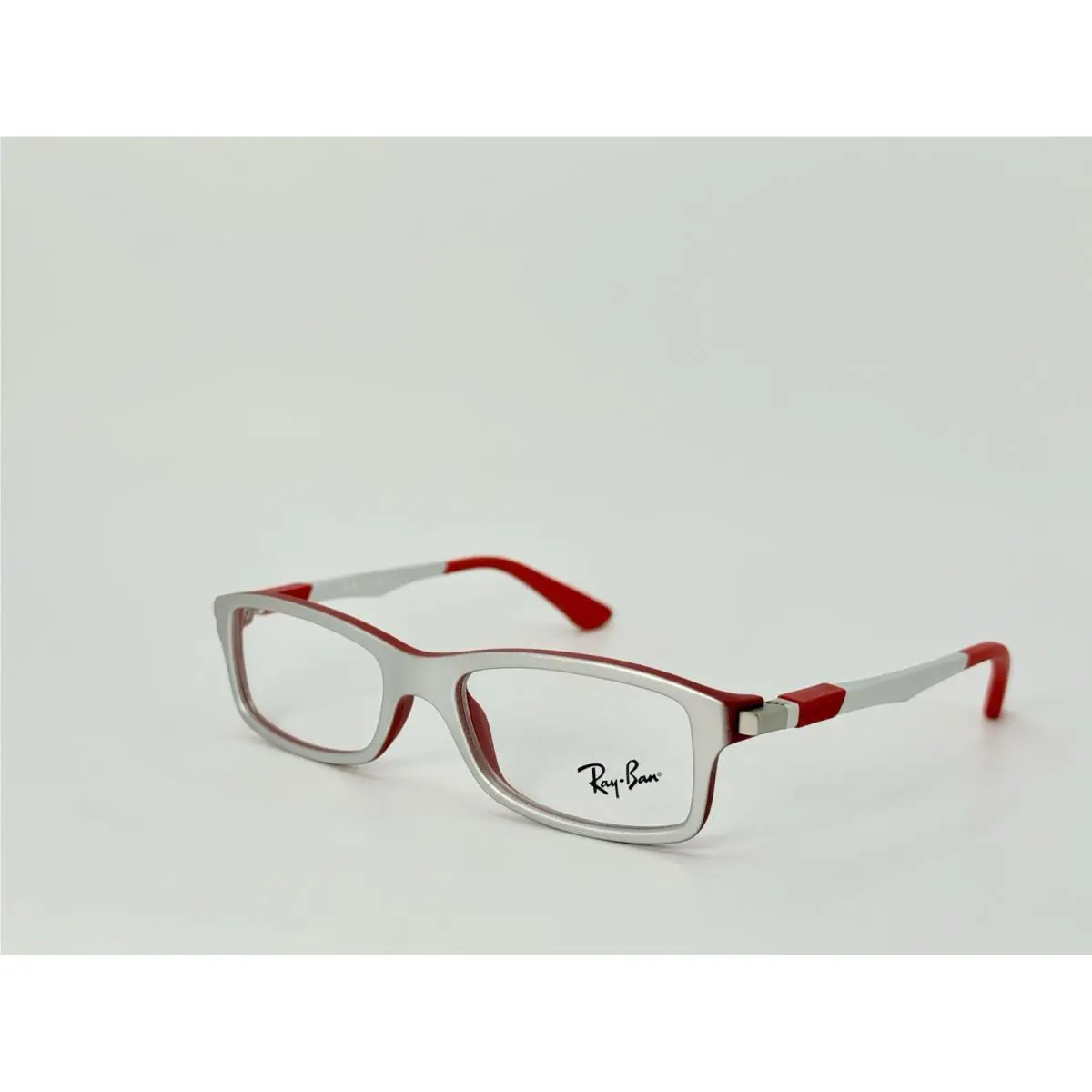 Ray-ban Kids` Eyeglasses RB 1546 3632 Gray/silver and Red