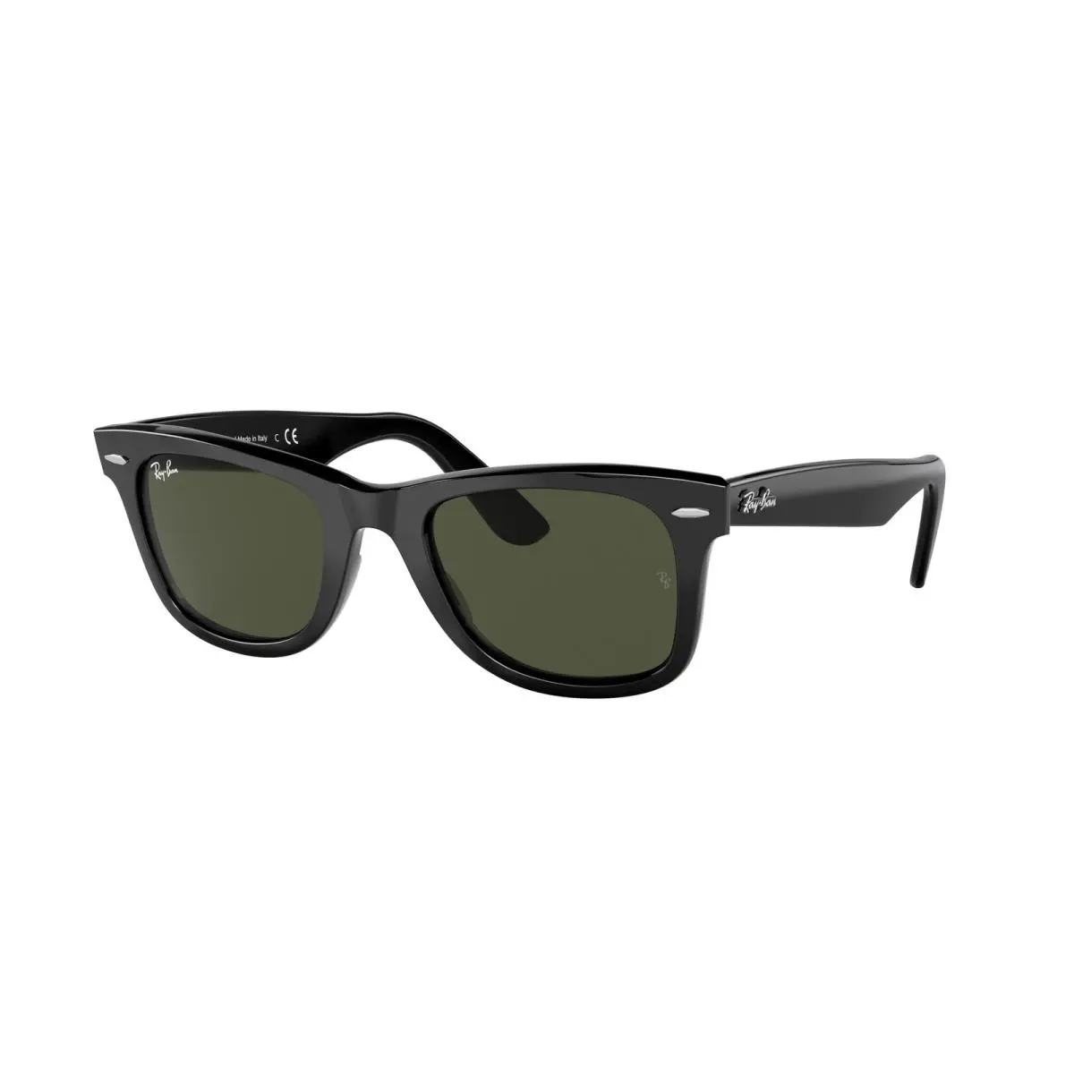 Ray-ban RB 2140F Wayfarer Black Green 135831 Sunglasses