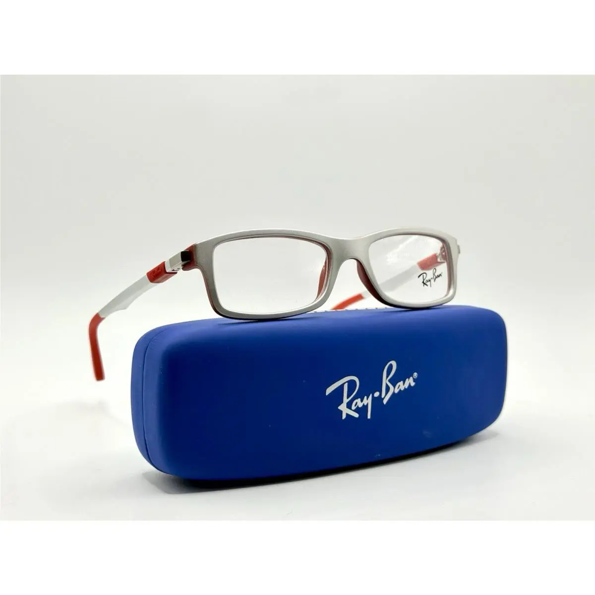 Ray-ban Kids` Eyeglasses RB 1546 3632 Gray and Red 46-16-125