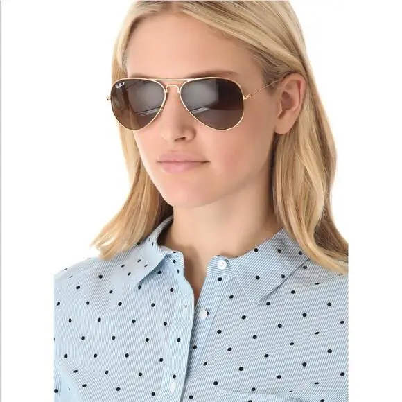 Sunglasses Aviator Classic Brown Polarized Lenses -ray Ban Standard Size