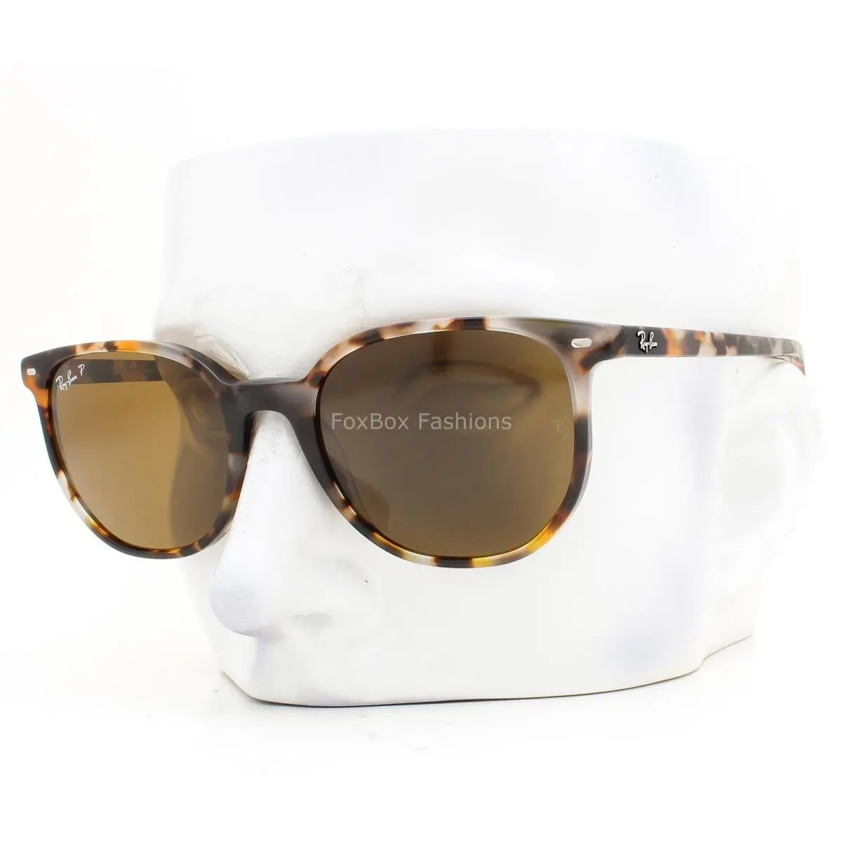 Ray-ban Elliot Sunglasses RB2197 1357/57 Gray Brown Havana Polarized 52mm W/case