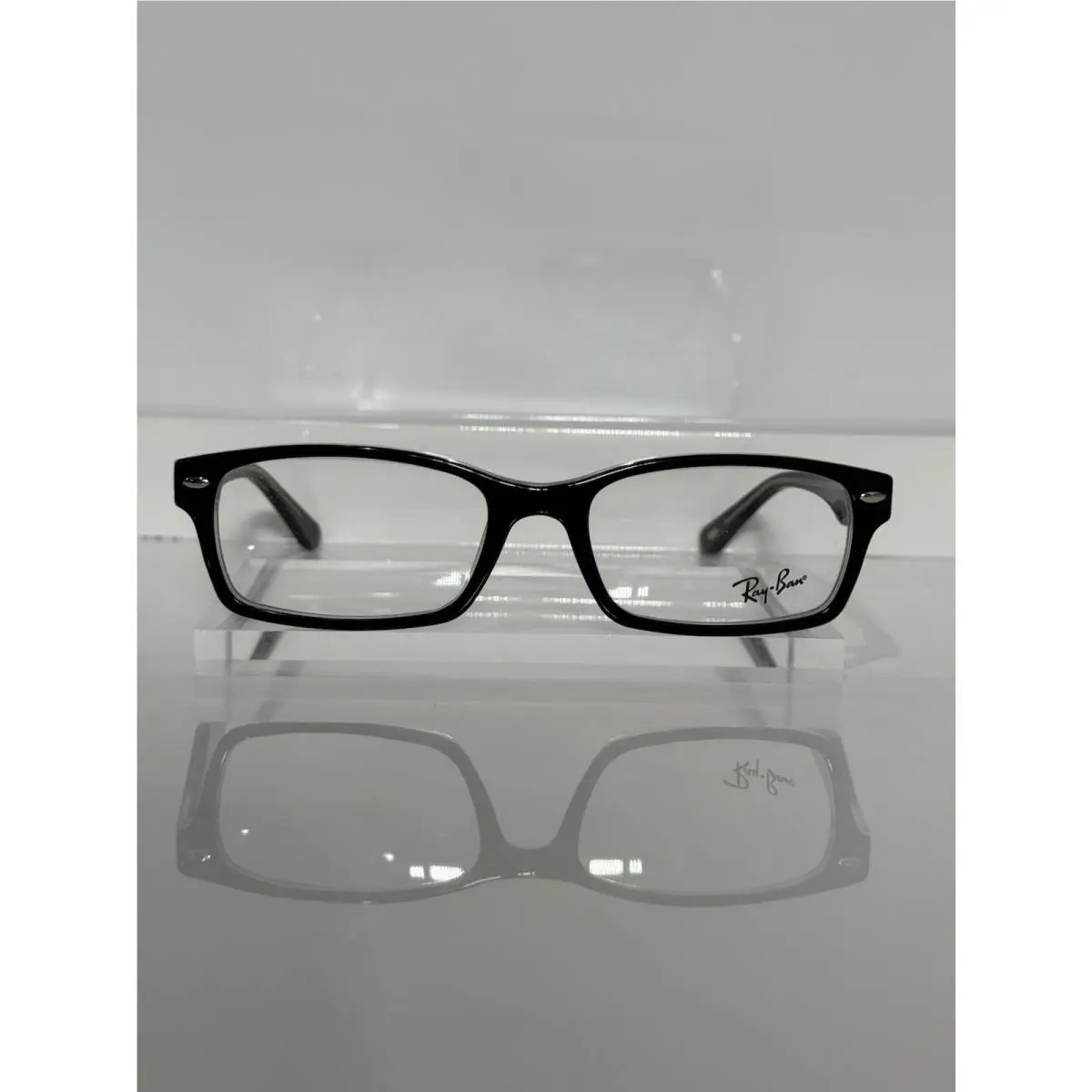 Ray Ban RB5206 2034 Crystal Black Acetate Unisex Eyeglasses 54mm