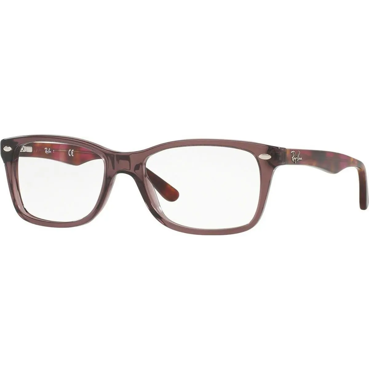 Ray-ban RB-5228 5628 Opal Brown Eyeglasses W/multi-colored Temples 55/17/140