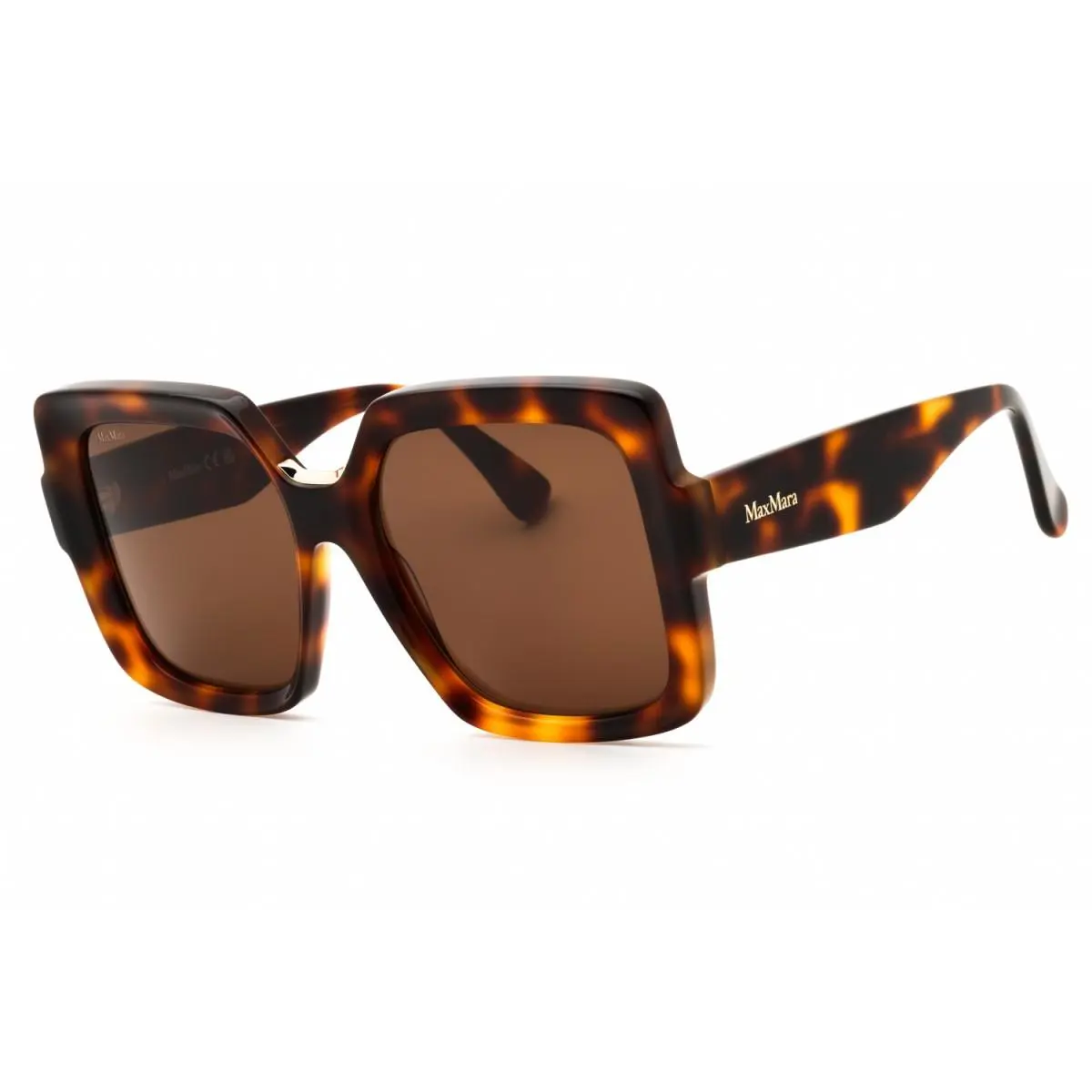 Max Mara MM0088 52E Dark Havana/brown 56-18-140 Sunglasses