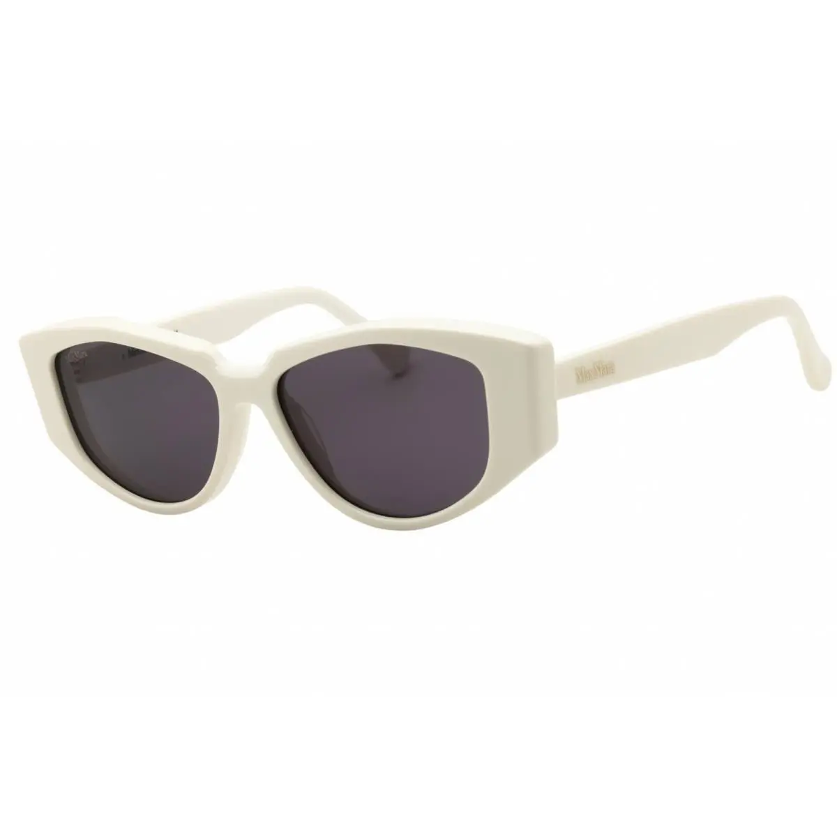 Women`s Sunglasses White Acetate Cat Eye Full Rim Frame MM0161 21A by Max Mara