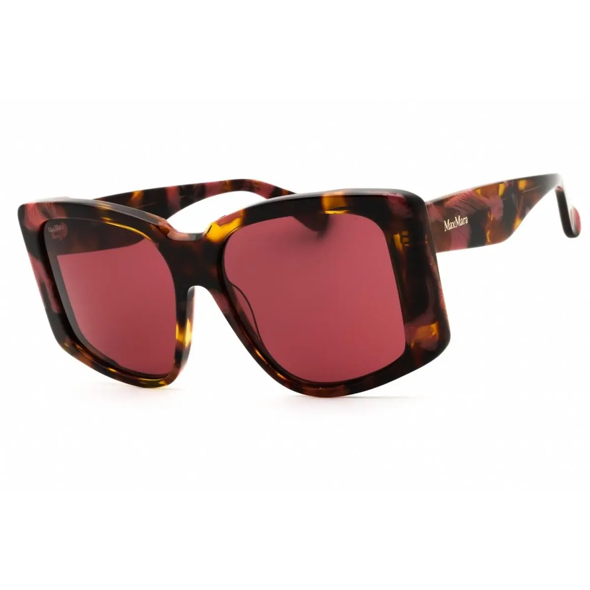 Max Mara MM0098 55S Coloured Havana/bordeaux 57-16-140 Sunglasses