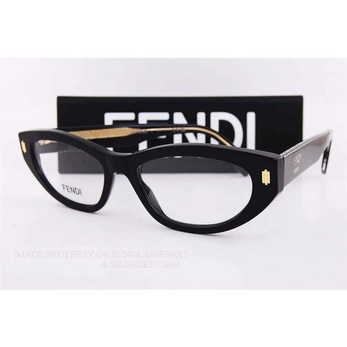 Fendi Eyeglass Frames FE 50119I 001 Black For Women Size 53mm