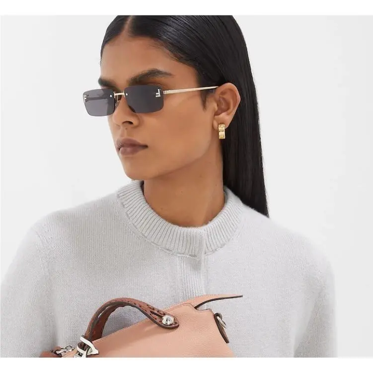 Fendi First Crystal Gray Sunglasses