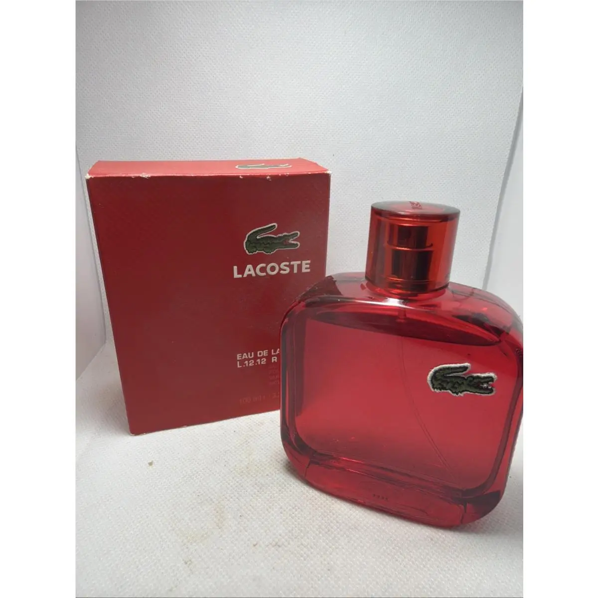 Eau DE Lacoste L.12.12 Rouge Pour Homme 3.3 oz / 100 ML Edt Spray