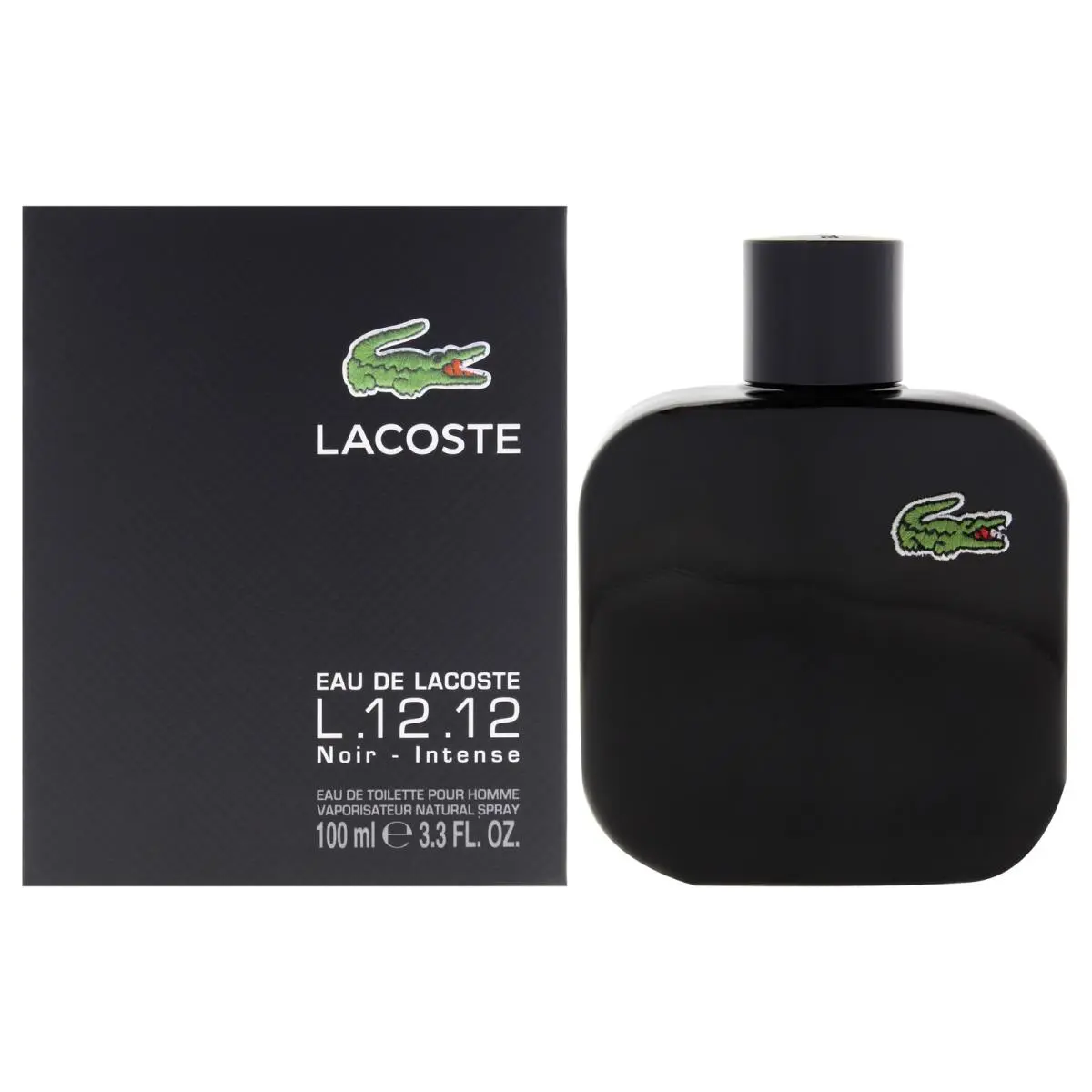Lacoste Eau De Lacoste L.12.12 Noir Intense by Lacoste For Men-3.3 oz Edt Spray