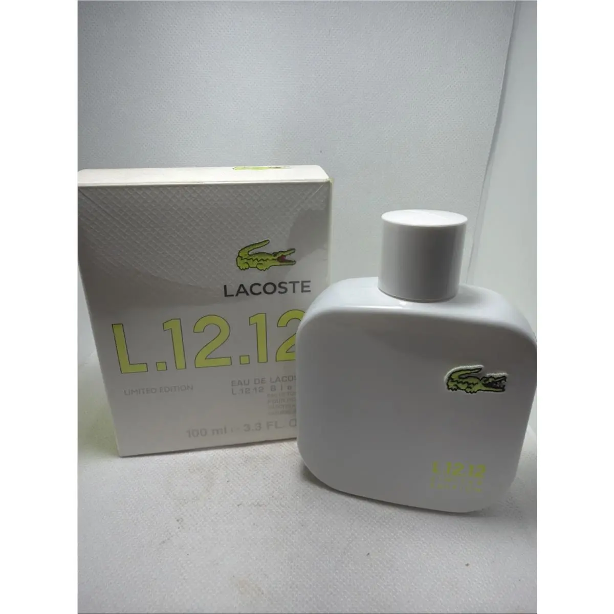 Eau De Lacoste L.12.12 Blanc Lim Edt by Lacoste For Men Edt 3.3 FL OZ /100ML