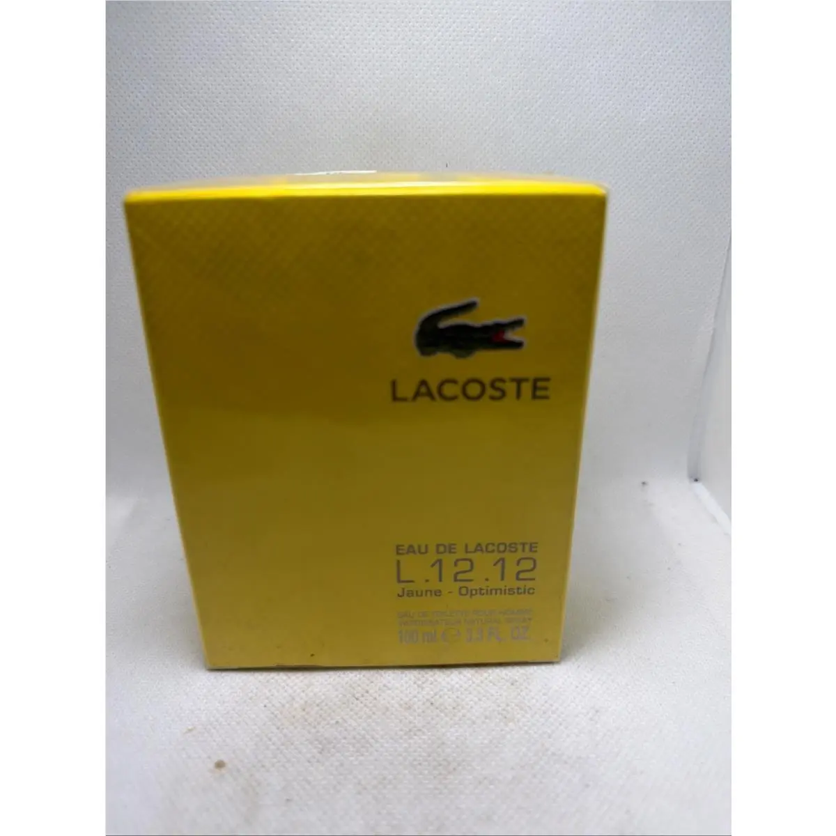 Lacoste L.12.12 Jaune Optimistic Men Cologne 3.3oz Edt Spray