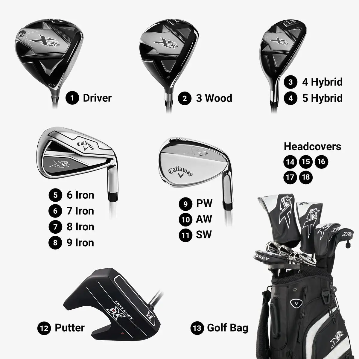 Callaway  - Callaway XR Package Set - Package Set - Black 0