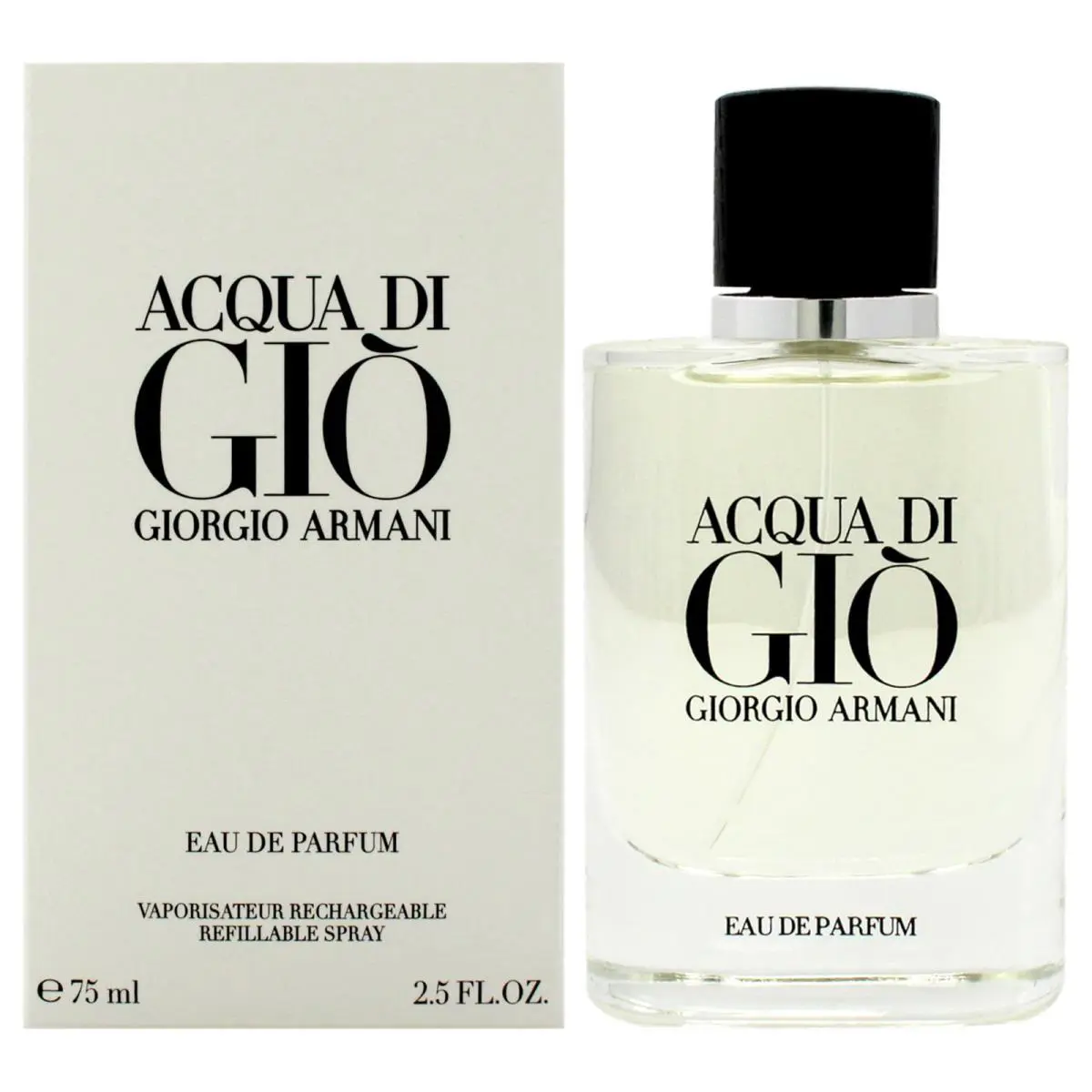 Acqua Di Gio by Giorgio Armani Eau De Parfum Refillable Spray 2.5 oz