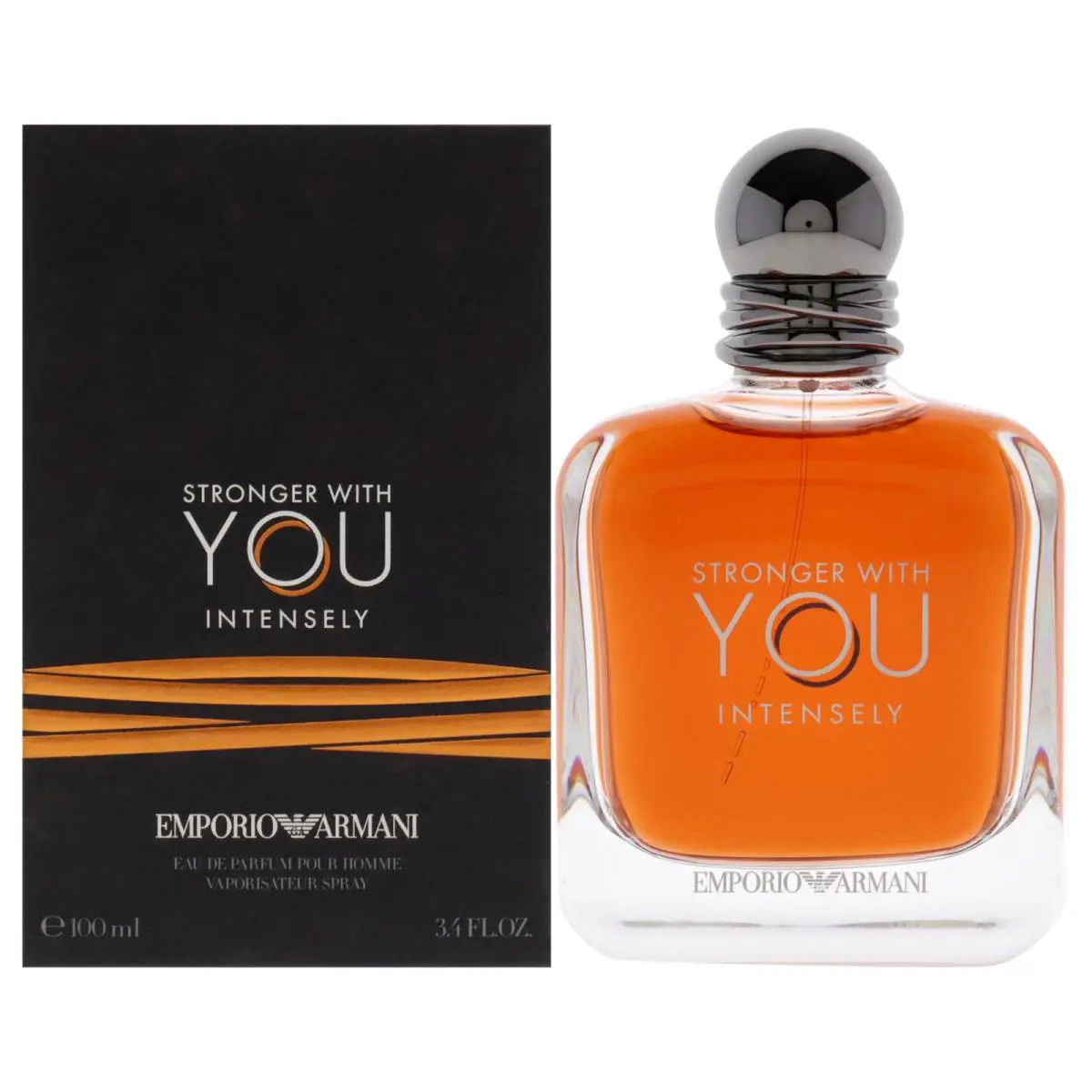 Stronger with You Intensely by Giorgio Armani For Men - 3.4 oz Edp Spray