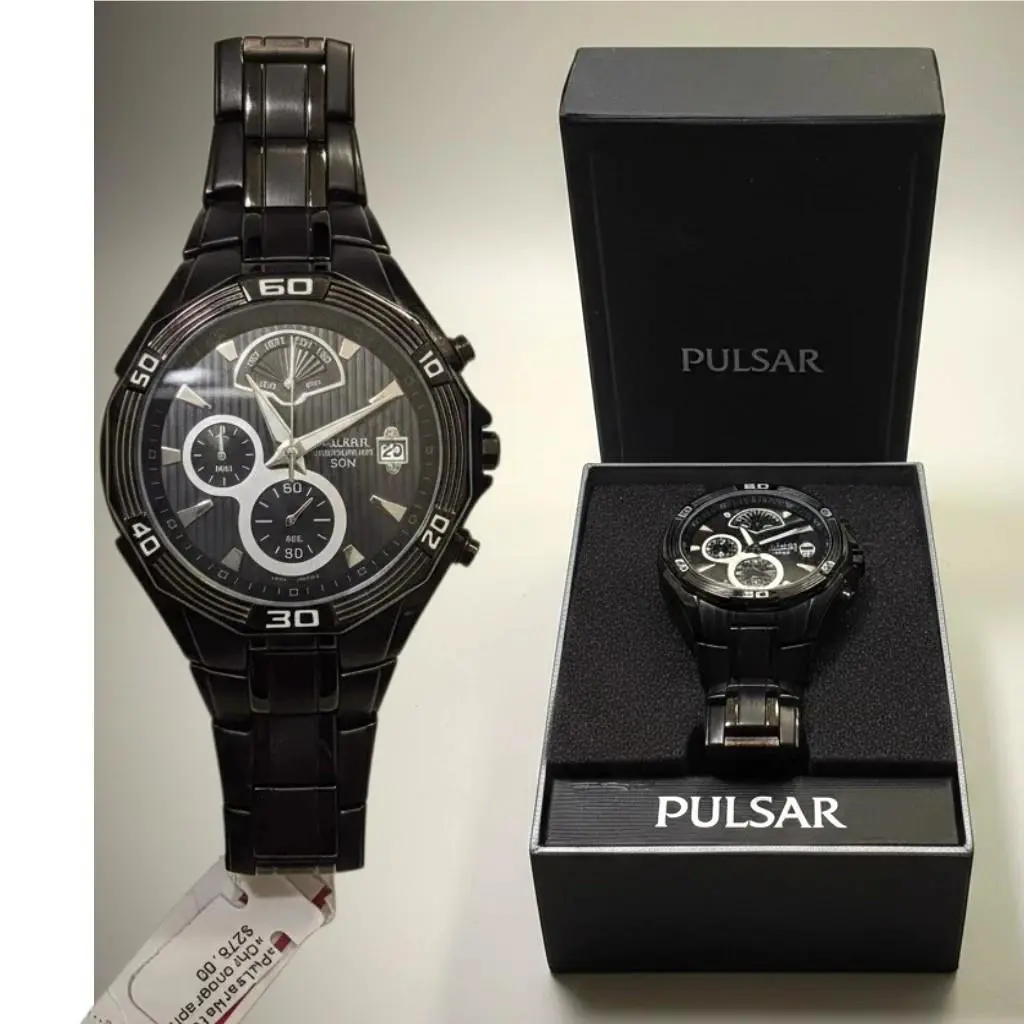 Pulsar BY Seiko 41 MM Men`s QZ Retro Chronograph 50MWR