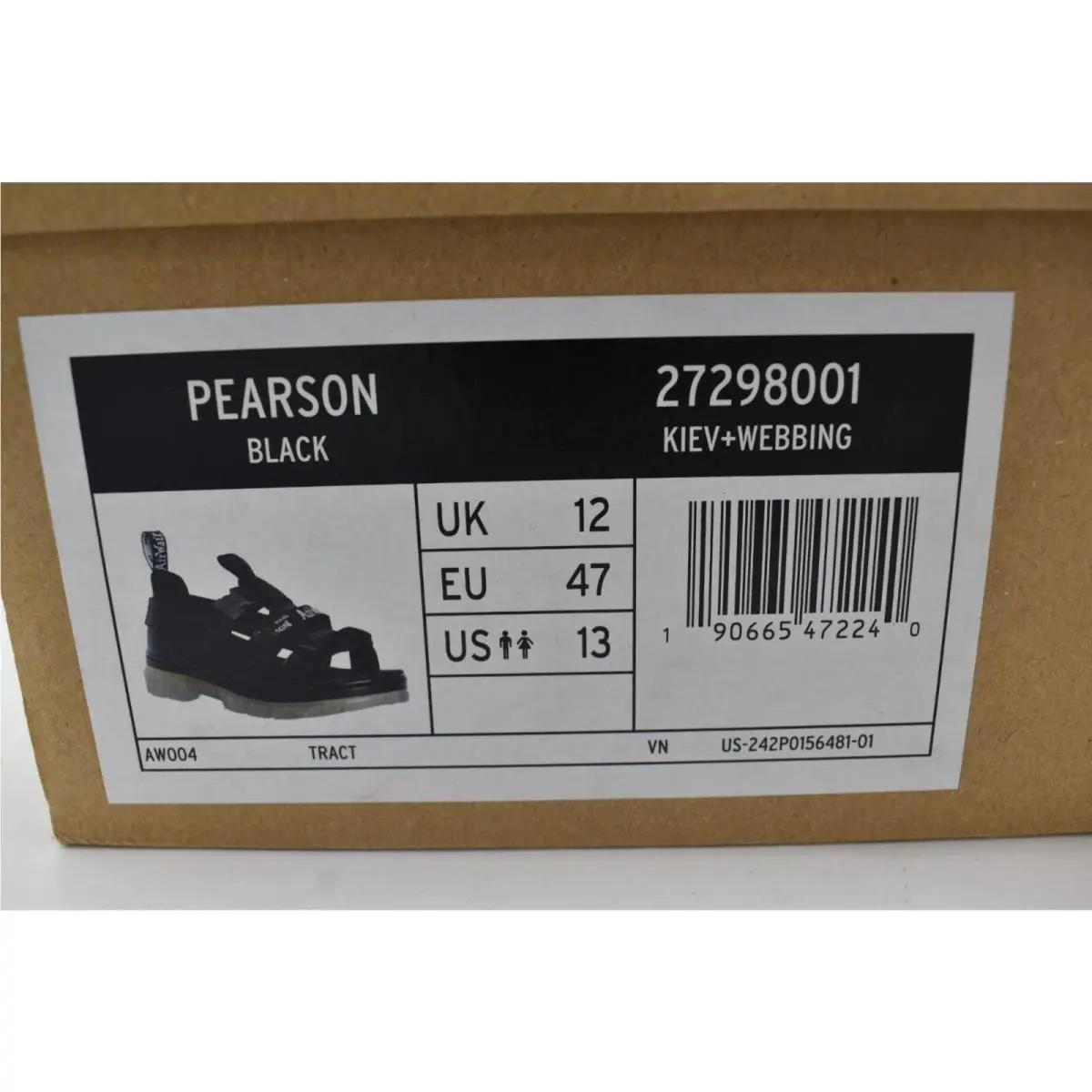 Dr. Martens shoes - Dr Martens Pearson Webbing - Pearson Webbing - 27298001 - Black (UPC: 190665472240) 9