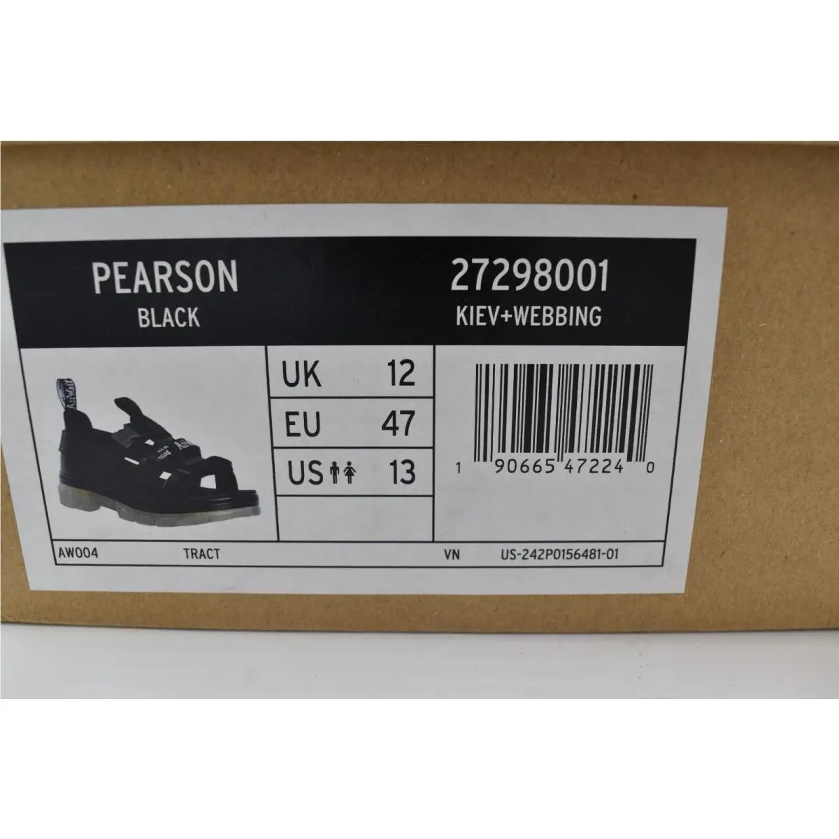 Dr. Martens shoes - Dr Martens Pearson Webbing - Pearson Webbing - 27298001 - Black (UPC: 190665472240) 9