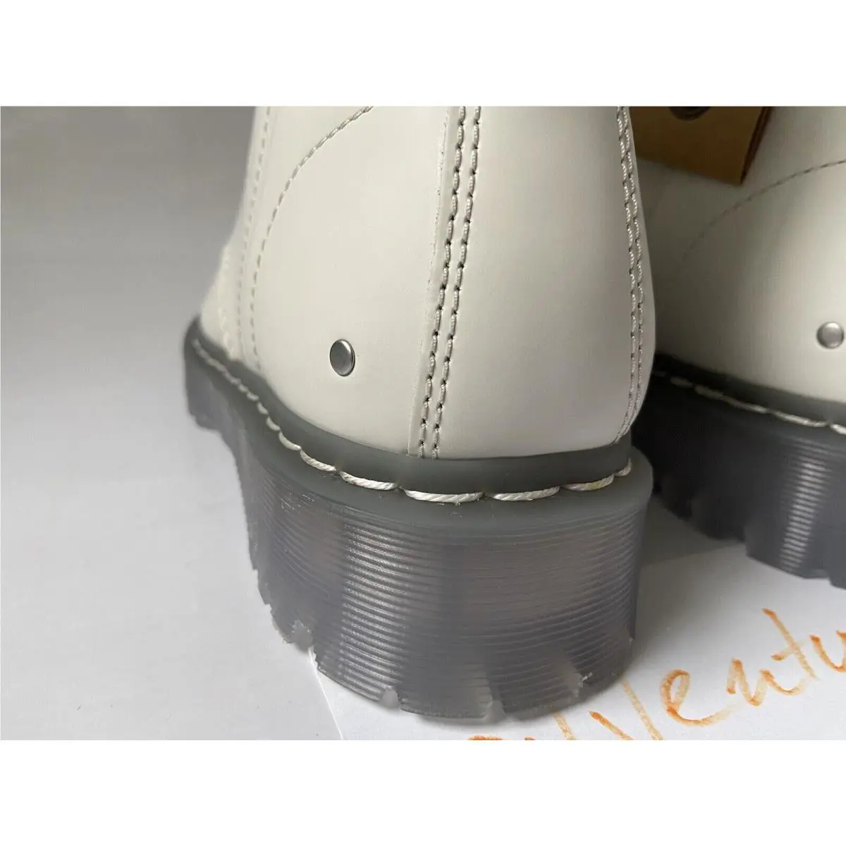 Dr. Martens shoes - Dr. Martens Pascal 1460 - Martens Pascal - 28014111 - Cream Smooth (UPC: 190665564242) 11
