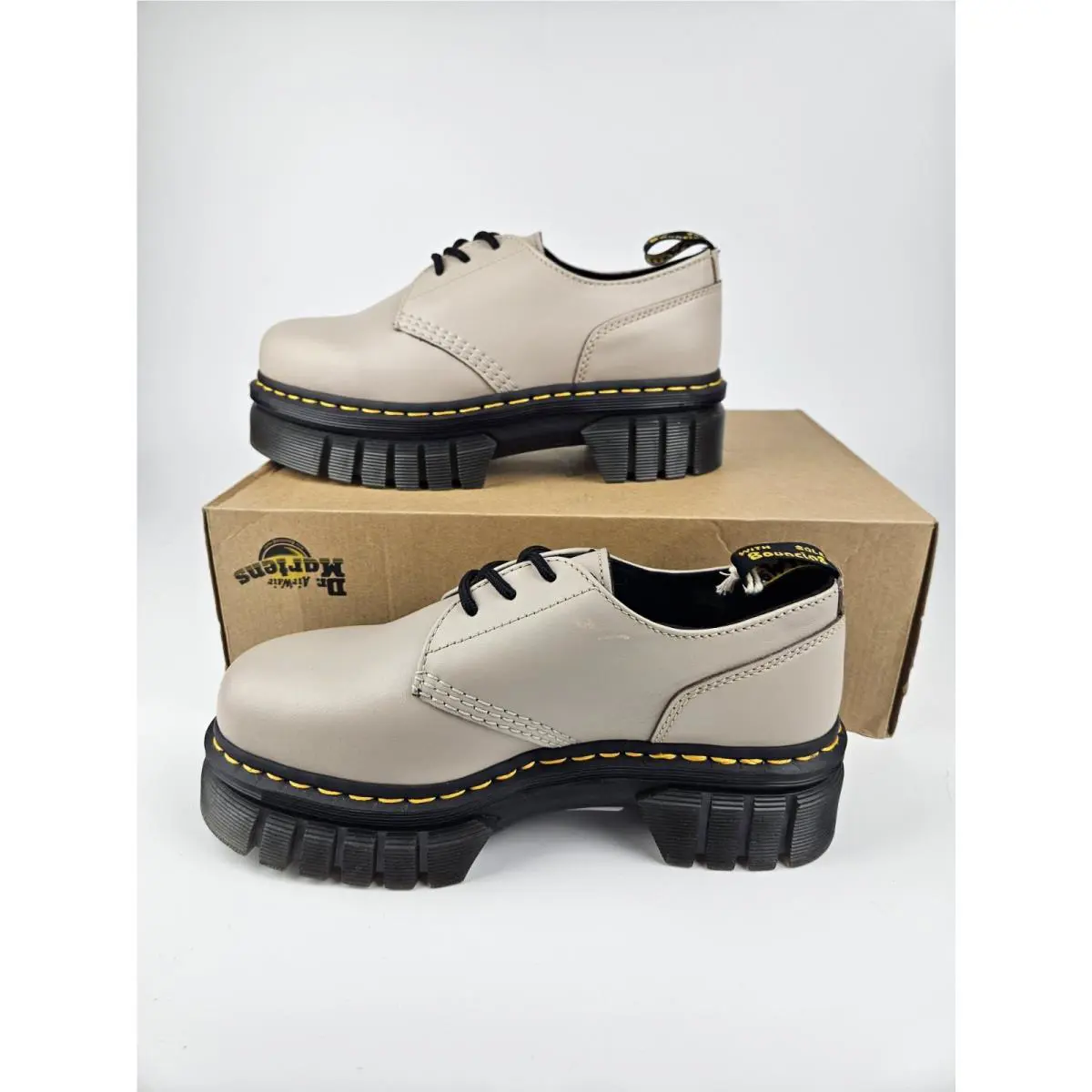 Dr. Martens shoes - dr martens audrick 3 eye shoe - vintage taupe (UPC: 190665592795) 0