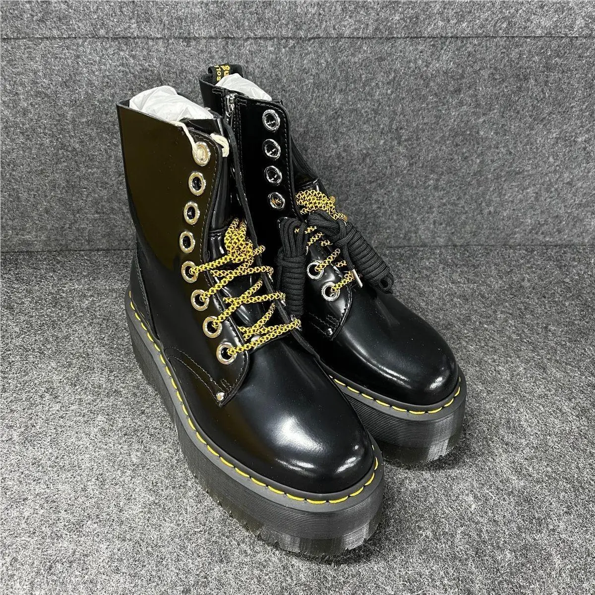 Dr. Martens Jadon Max Platform Boot Women`s Size US 8 Black