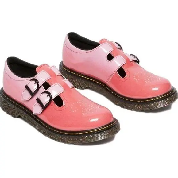 Dr. Martens Mary Janes 8065 Gradient Pink Glitter Women`s US Women 5 /uk 3 EU 36 - Pink