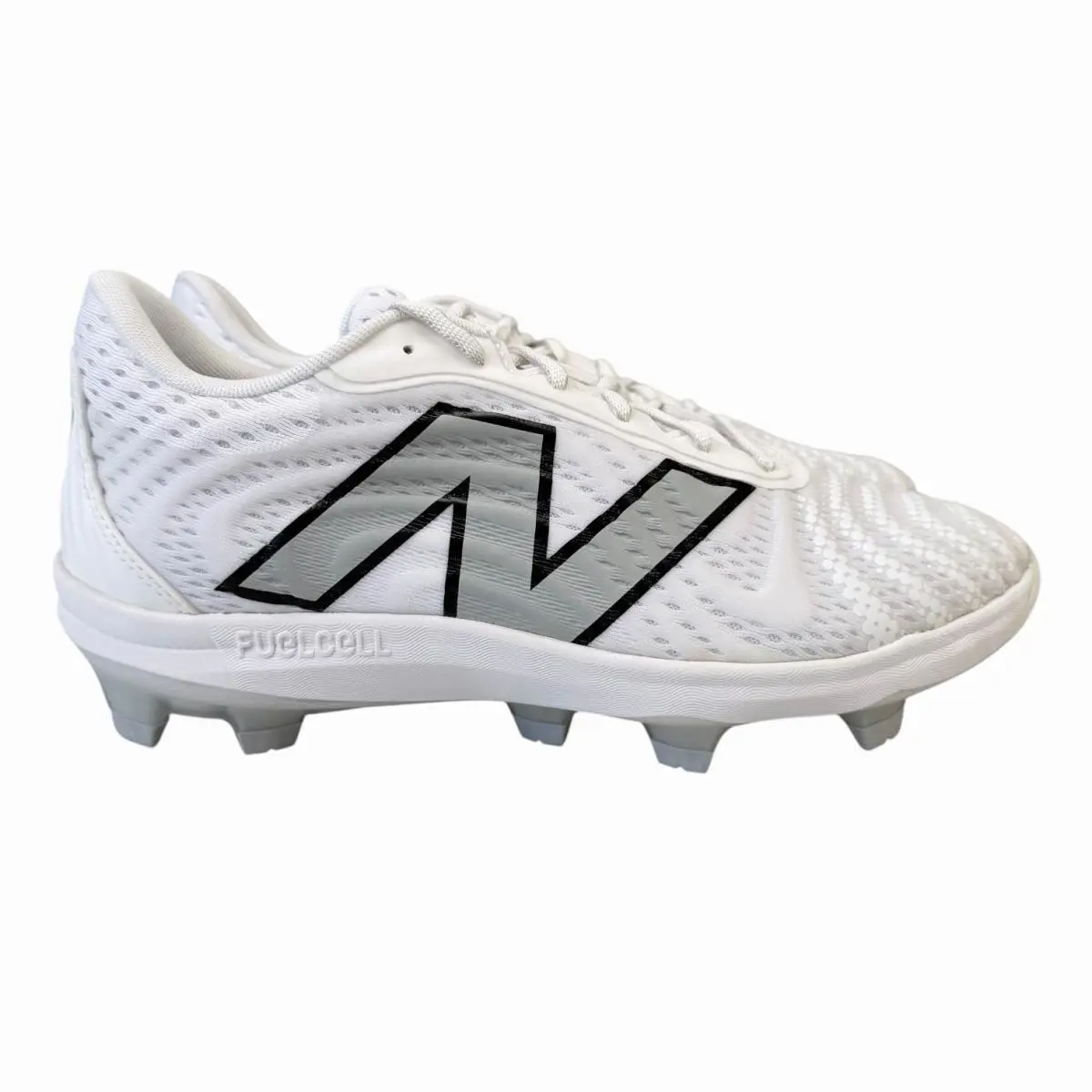 New Balance Fuelcell 4040v7 Molded White Baseball Cleats PL4040W7 Men`s Sz 10.5