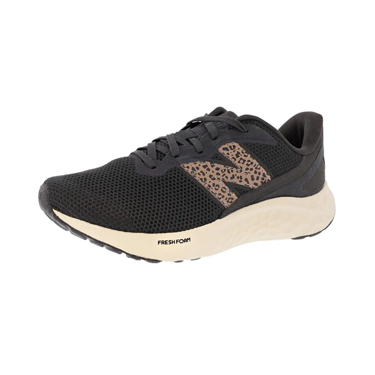 New Balance Women`s Fresh Foam Arishi v4 WARISIK4 Wide Width Running Shoes - BLACK CEMENT / FLAT TAUPE / ANGORA