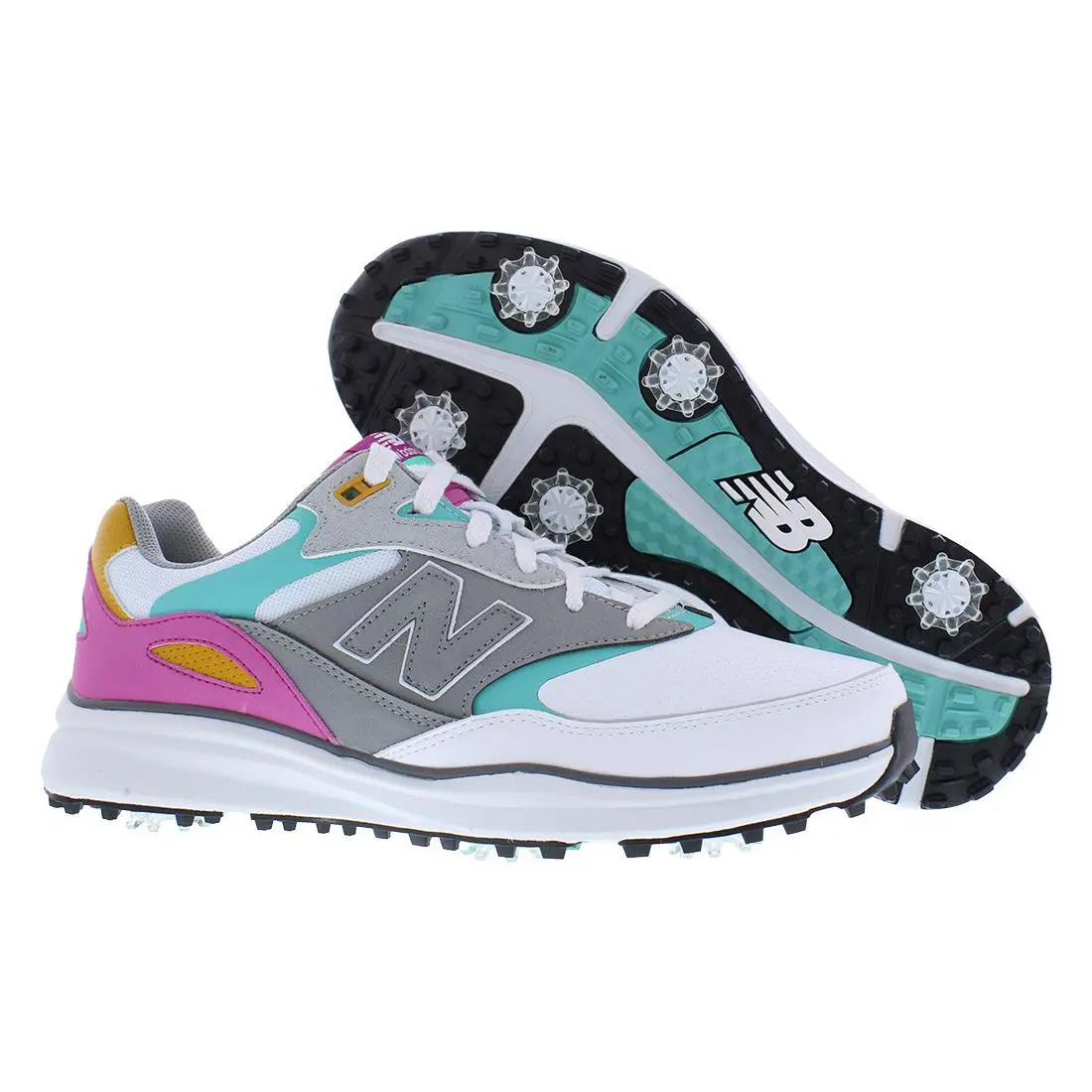 New Balance shoes - White/Pink, Main: Multi-Colored 3