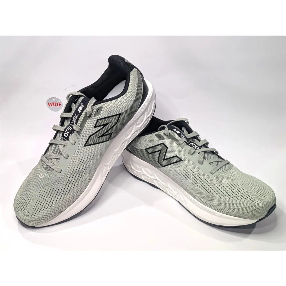 New Balance Fresh Foam 520 V9 Light Green Men`s Running Shoes-sz 10.5 NB X-wide