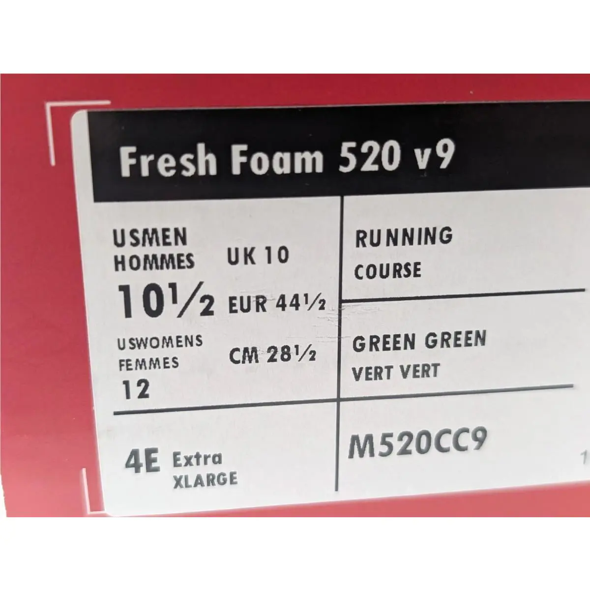 New Balance shoes - New Balance Fresh Foam 520 V9 - M520CC9 - Light Green 9