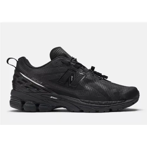 New Balance 1906R U1906RNB Men`s Size 12 Black Silver Grey - No Sew - Lock Laces